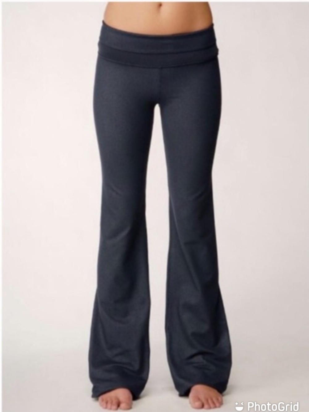 Lululemon Vintage Black Wash Groove Flared Yoga Pants - Size 6